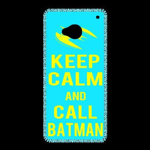 Coque  Htc One Keep Calm Batman Cyan