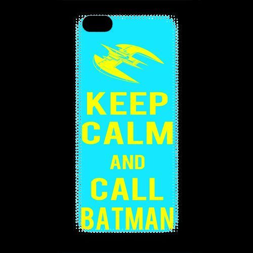 Coque  Iphone 5 Keep Calm Batman Cyan