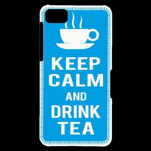 Coque  Blackberry Z10 Keep Calm Drink Tea Cyan