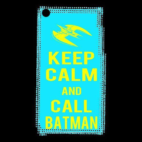 Coque  Iphone 3g / 3gs Keep Calm Batman Cyan