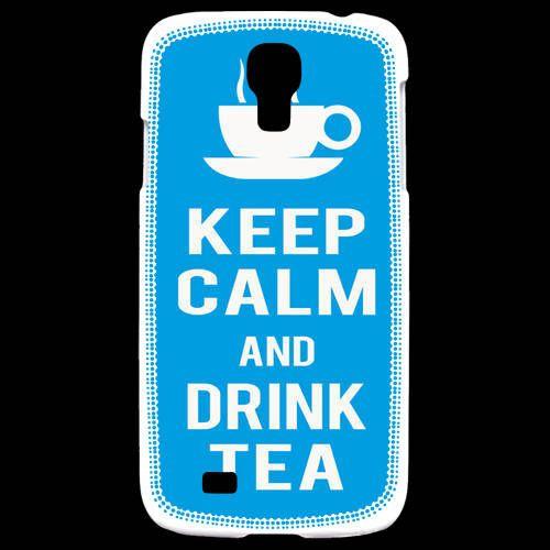 Coque  Samsung Galaxy S4 Keep Calm Drink Tea Cyan