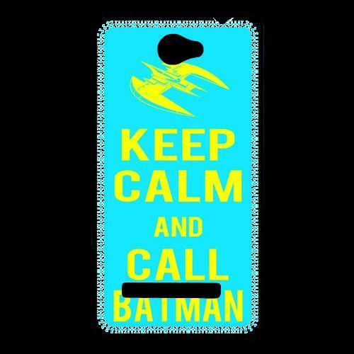 Coque  Htc Windows Phone 8s Keep Calm Batman Cyan