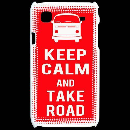 Coque  Samsung Galaxy S Keep Calm Take Road Rouge