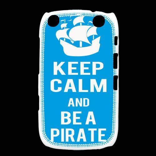 Coque  Blackberry Curve 9320 Keep Calm Be A Pirate Cyan