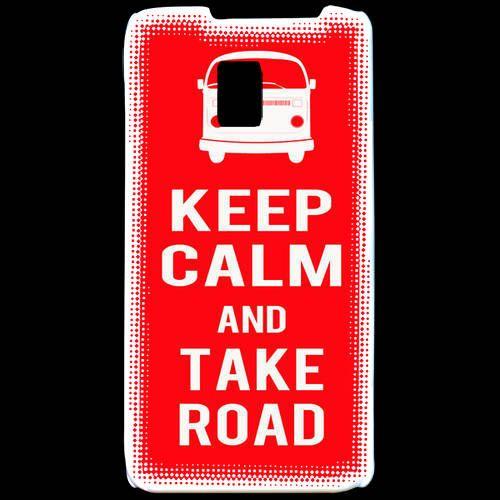 Coque  Lg P990 Keep Calm Take Road Rouge