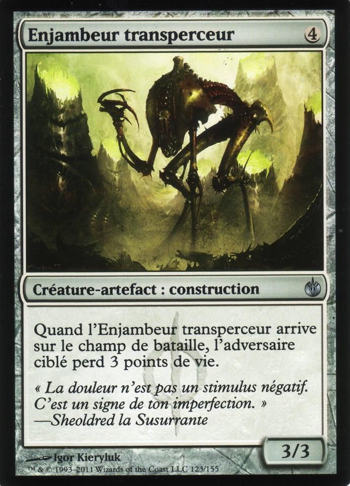 Enjambeur Transperceur X4  Mirrodin Assiégé Vf Unco 123/155 - Envoi Soigné