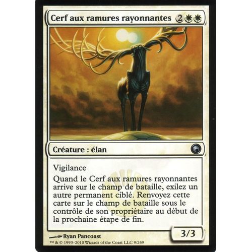 Cerf Aux Ramures Rayonnantes Foil Premium  Cicatrices De Mirrodin Vf
