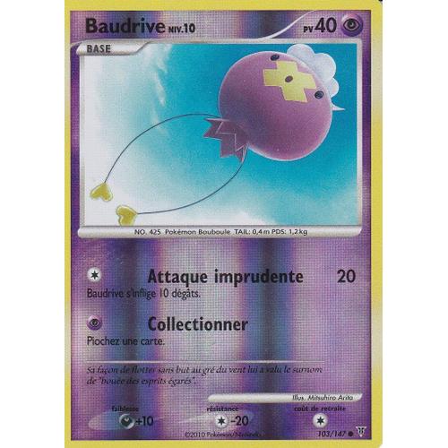 Carte Pokemon - Baudrive - 103/147 - Reverse - Vainqueurs Supremes -