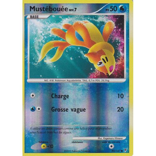 Carte Pokemon - Mustebouee - 92/147 - Reverse - Vainqueurs Supremes -