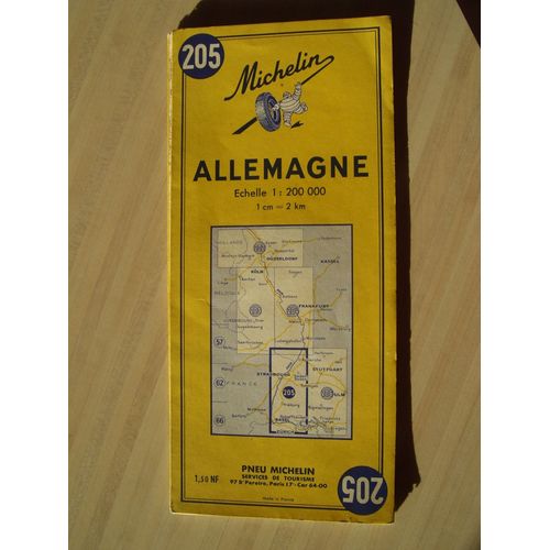 Carte Michelin No 205