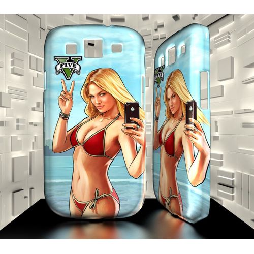 Coque Samsung Galaxy S3 Sgs03 009 026 002 Grand Theft Auto Gta 5 Jeu Videocase