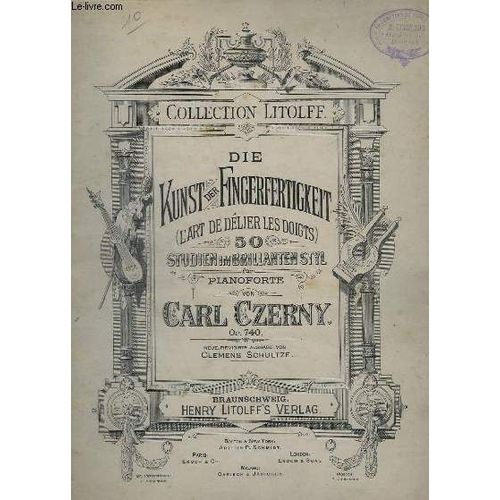 Die Kunst Der Fingerfertigkeit / L'art De Delier Les Doigts - 50 Studien Im Nrillanten Styl - Pianoforte - Op.740.