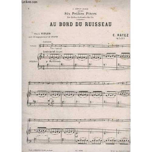 Au Bord Du Ruisseau - Pour Le Violon Avec Accompagnement Piano - Op.7-N°5.