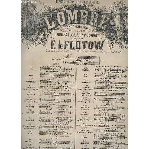 L'ombre - Opera Comique - Pour Piano - N°14 : Couplets.