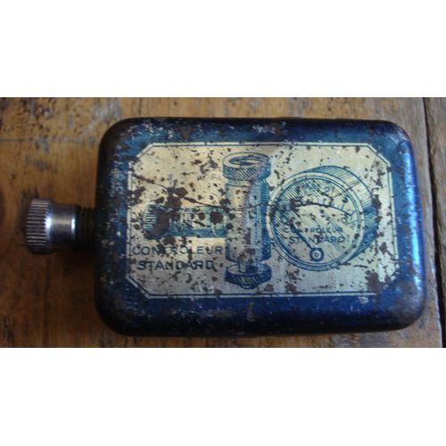 Ancienne Boite Metal Tole Manometre "Controleur De Pression Standard",Ca 1950.