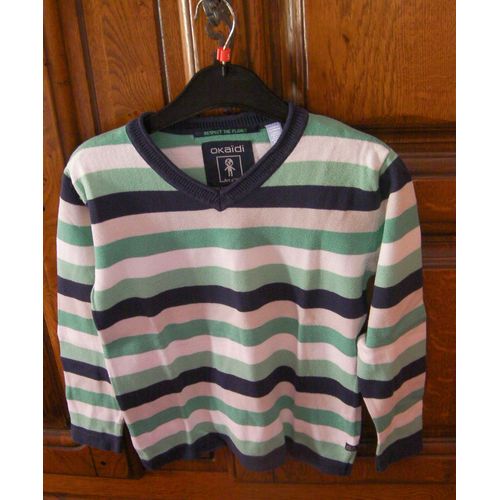 Pull Rayé Okaïdi - Taille 8 Ans