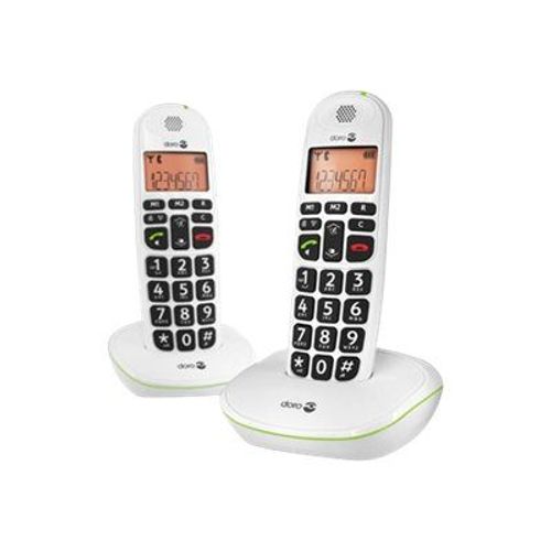 DORO PhoneEasy 100W Duo - Téléphone sans fil avec ID d'appelant - DECT\GAP + combiné supplémentaire
