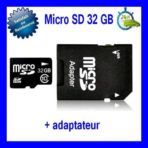 KINGSTON Carte micro SD avec adaptateur - 32 Go