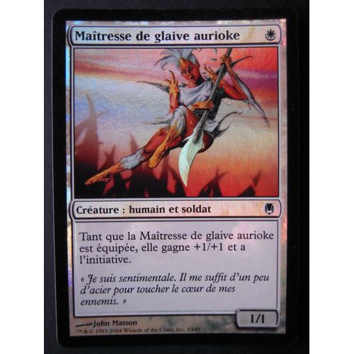 Maîtresse De Glaive Aurioke - Sombracier - 1/165 - Foil