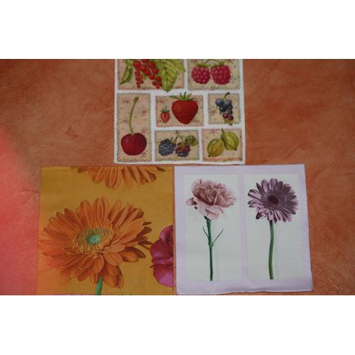 Lot 13 De 15 Serviettes Papier