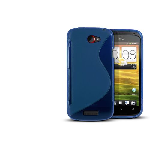 Coque Htc One S Silicone Grip Color-Bleu