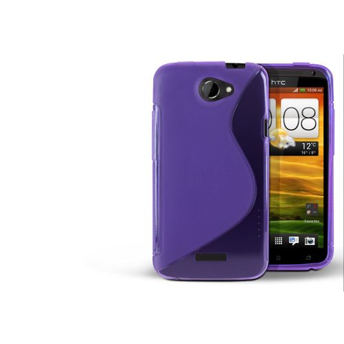 Coque Htc One X Silicone Grip Color-Violet