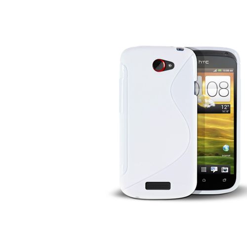 Coque Htc One S Silicone Grip-Blanc