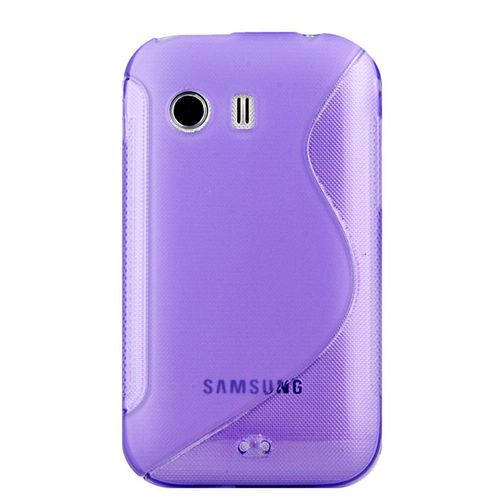 Coque Samsung Galaxy Y Silicone Grip Color-Violet