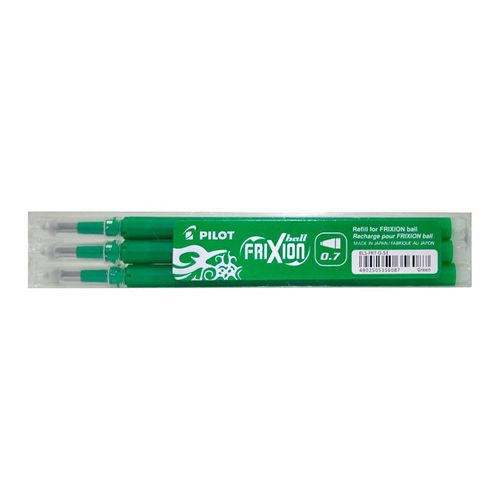 Pilot Set De 3 Recharges Frixion Ball Clicker (Bls-Fr5) - Vert
