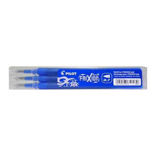 Pilot Set De 3 Recharges Frixion Ball Clicker (Bls-Fr5) - Bleu