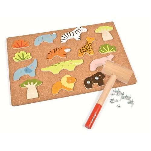 Janod Jeu De Clous Savane 56 Pièces