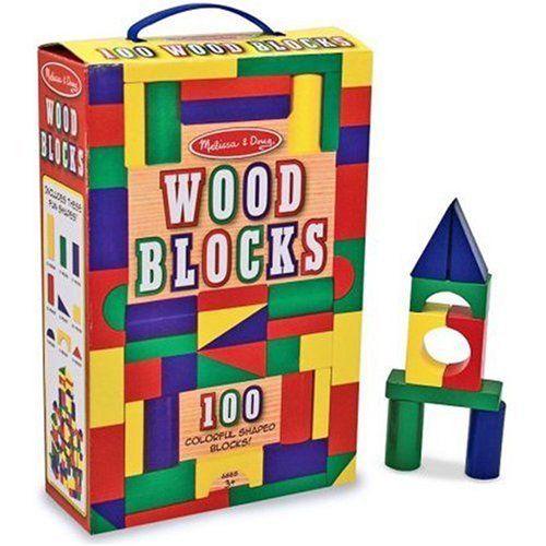 Melissa And Doug - 100 Blocs En Bois Import Grande Bretagne