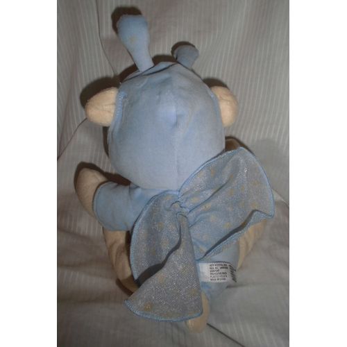 Ours Papillon Abeille Nature Bearries Doudou Fisher Price Bleu Et Jaune Hochet 28 Cm
