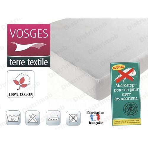 Protège Matelas Absorbant Coton Anti-Acariens Antonin 90x190