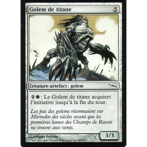 Golem De Titane  X1 Foil  Mirrodin Vf