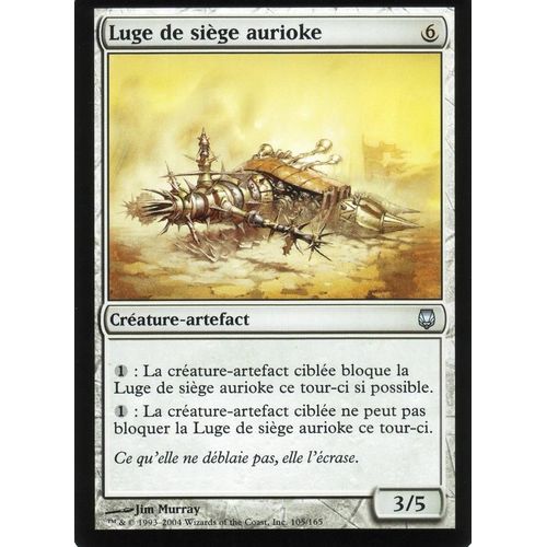 Luge De Siège Aurioke  X1 Foil Sombracier Vf