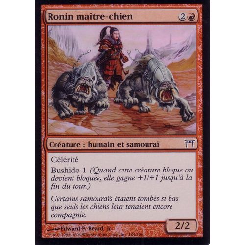 Ronin Maître - Chien  X1 Foil Guerriers De Kamigawa Vf