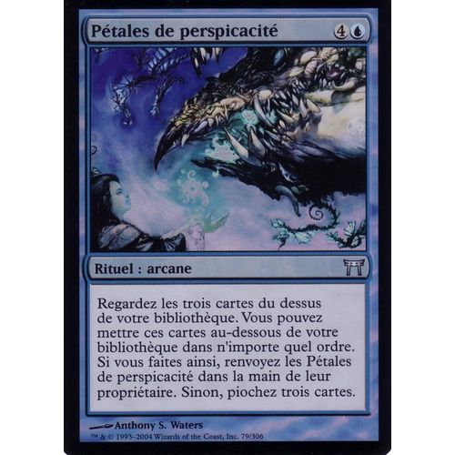 Pétales De Perspicacité  X1 Foil Guerriers De Kamigawa Vf