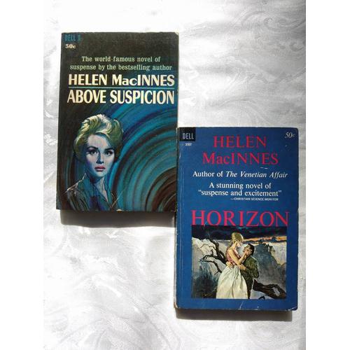 Lot De 2 Livres D'helen Macinnes En Anglais. Edition Dell 1965