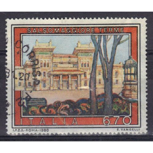 Italie 1980 : Tourisme : Thermes De Salsomaggiore - Timbre Oblitéré