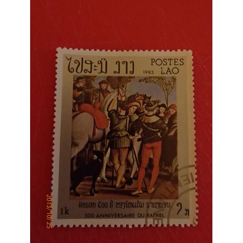 Timbre Poste Lao (500° Anniversaire Du Raphaël)