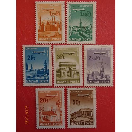 Timbres Poste Aerienne Magyar Posta (Capitales)