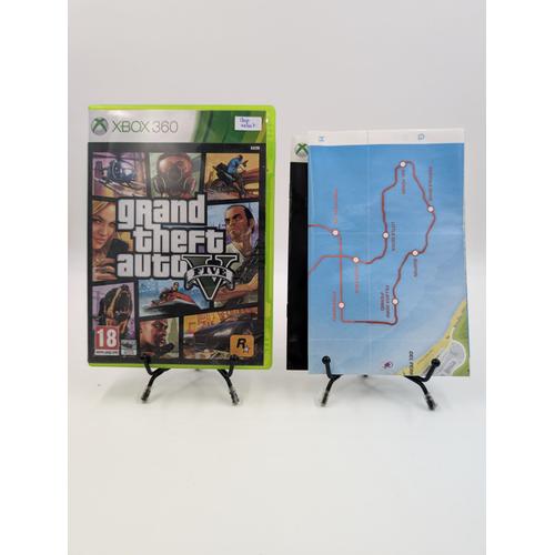 Jeu Xbox 360 Grand Theft Auto V (5) En Boite, Complet (Map Inclut)