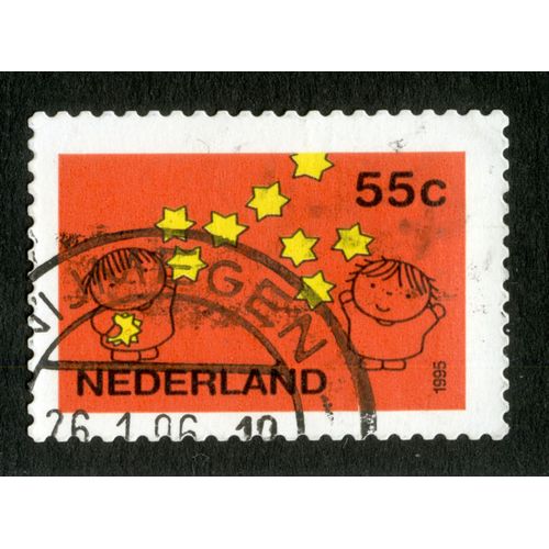 Timbre Oblitéré Nederland, 1995, 55c