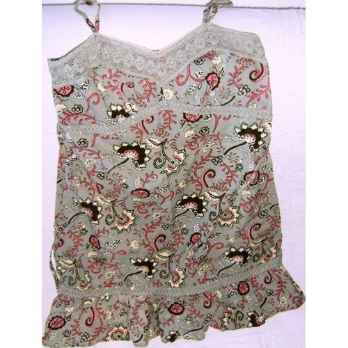 Robe Kaki À Motifs