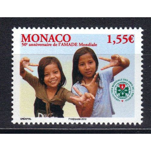 Monaco 2013 : 50è Anniversaire De L'amade Mondiale (Association Mondiale Des Amis De L'enfance) - Timbre Neuf **