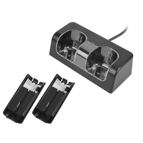 Subsonic - Dual Charging Station Compact Black - Base De Recharge Pour Wii Remotes - Noir