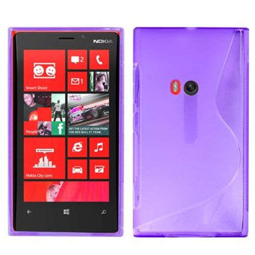 Nokia Lumia 920 Coque Housse De Protection Silicone Gel ( Tpu ) Violet « S Line »