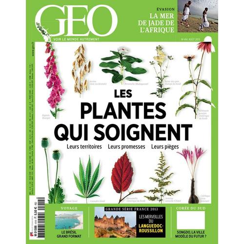 Geo 414  Aout 2013 Les Plantes Qui Soignent