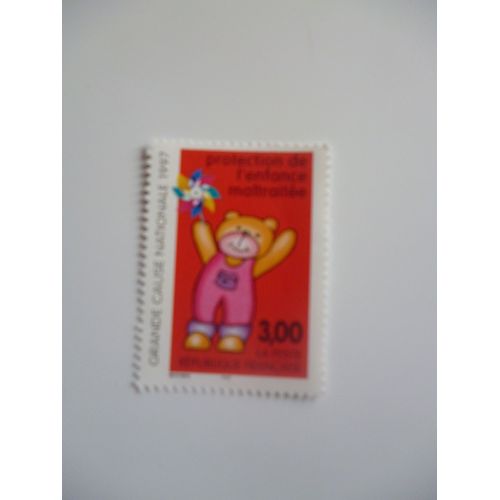 Timbre "Protection De L'enfance Maltraitée".